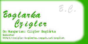 boglarka czigler business card